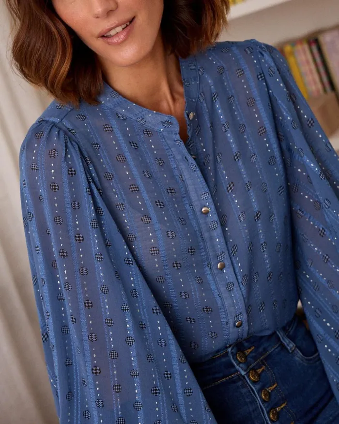 Polin Et Moi Lurex Vanda Shirt Atlantic Women Blouses And Shirts Polin Et Moi Lurex Vanda Shirt Atlantic Women Blouses And Shirts