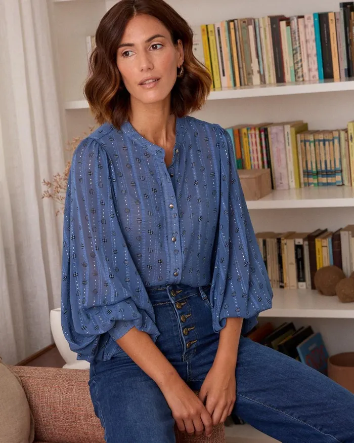Polin Et Moi Lurex Vanda Shirt Atlantic Women Blouses And Shirts Polin Et Moi Lurex Vanda Shirt Atlantic Women Blouses And Shirts