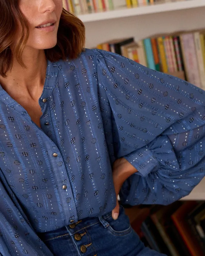 Polin Et Moi Lurex Vanda Shirt Atlantic Women Blouses And Shirts Polin Et Moi Lurex Vanda Shirt Atlantic Women Blouses And Shirts