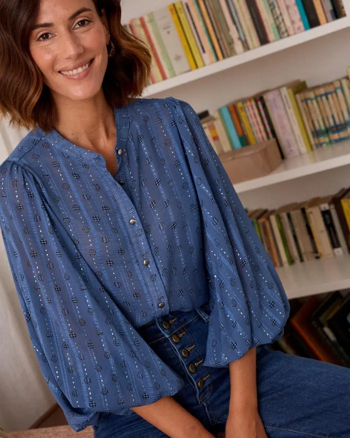 Polin Et Moi Lurex Vanda Shirt Atlantic Women Blouses And Shirts Polin Et Moi Lurex Vanda Shirt Atlantic Women Blouses And Shirts