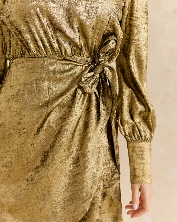 Polin Et Moi Melissa Gold Dress Gold Women Dresses And Jumpsuits Polin Et Moi Melissa Gold Dress Gold Women Dresses And Jumpsuits
