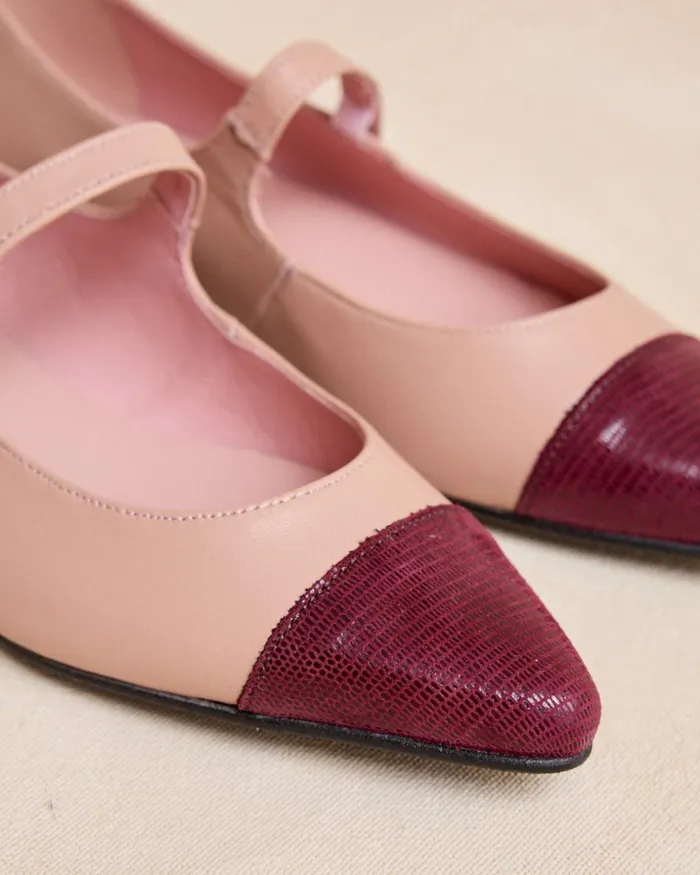 Polin Et Moi Merceditas Punta Carine Rose Women Flats Polin Et Moi Merceditas Punta Carine Rose Women Flats