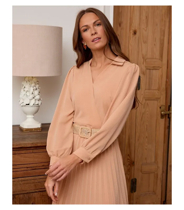 Polin Et Moi Mindy Pleated Dress Makeup Women Dresses And Jumpsuits