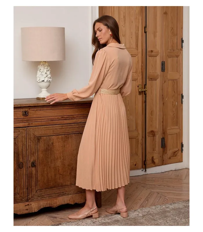 Polin Et Moi Mindy Pleated Dress Makeup Women Dresses And Jumpsuits