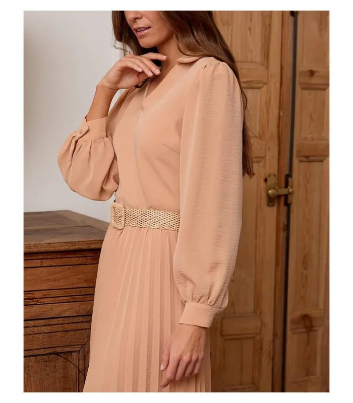 Polin Et Moi Mindy Pleated Dress Makeup Women Dresses And Jumpsuits