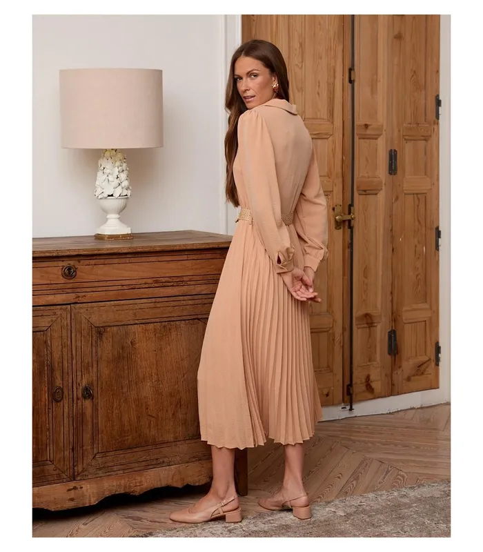 Polin Et Moi Mindy Pleated Dress Makeup Women Dresses And Jumpsuits