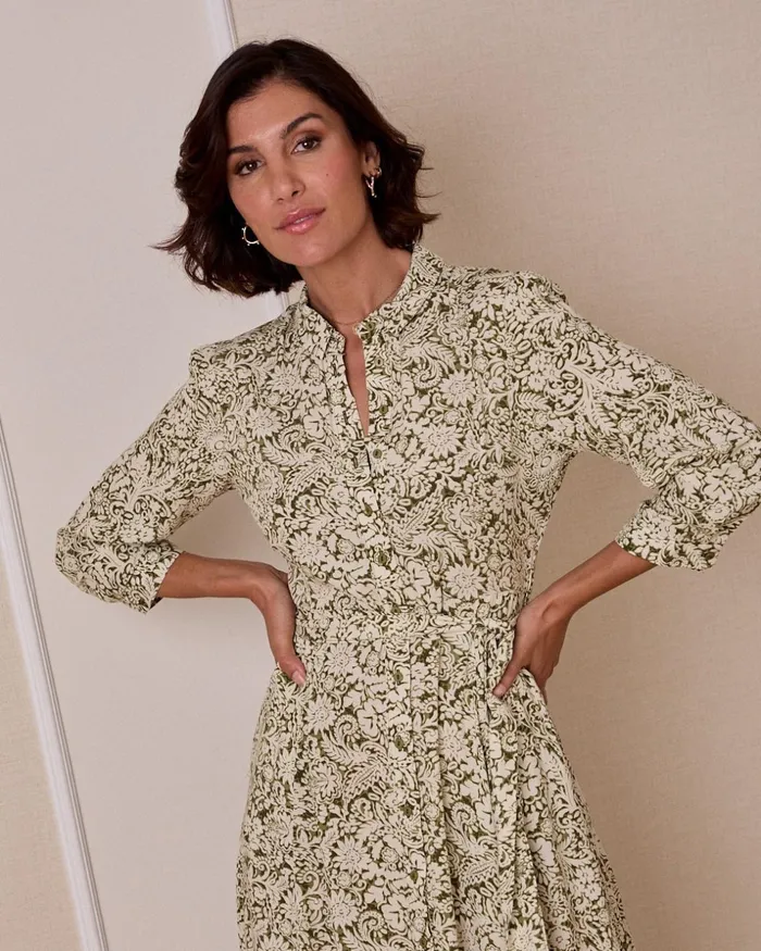 Polin Et Moi Ramira Shirt Dress Olive Women Dresses And Jumpsuits Polin Et Moi Ramira Shirt Dress Olive Women Dresses And Jumpsuits