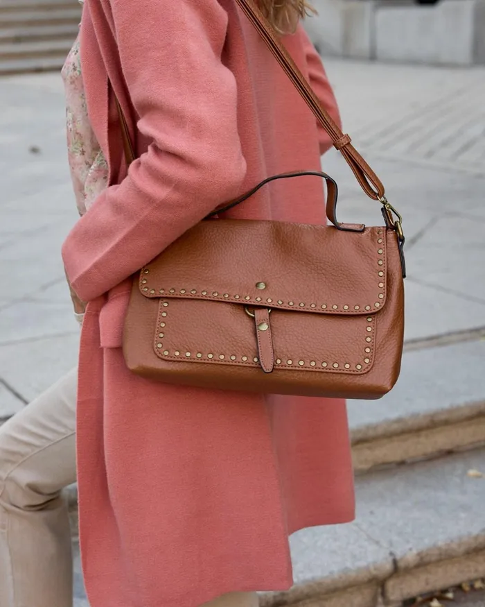 Polin Et Moi Rectagu Crossbody Bag Leather Women Bags