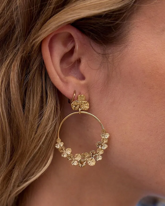 Polin Et Moi Sarin Clover Earring Whitegold Women Jewelry