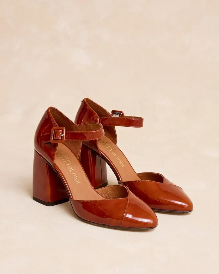 Polin Et Moi Seripia Heel Shoe Brown Women Heels