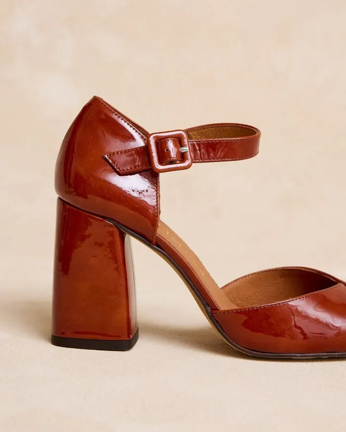 Polin Et Moi Seripia Heel Shoe Brown Women Heels Polin Et Moi Seripia Heel Shoe Brown Women Heels