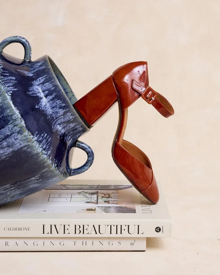 Polin Et Moi Seripia Heel Shoe Brown Women Heels Polin Et Moi Seripia Heel Shoe Brown Women Heels