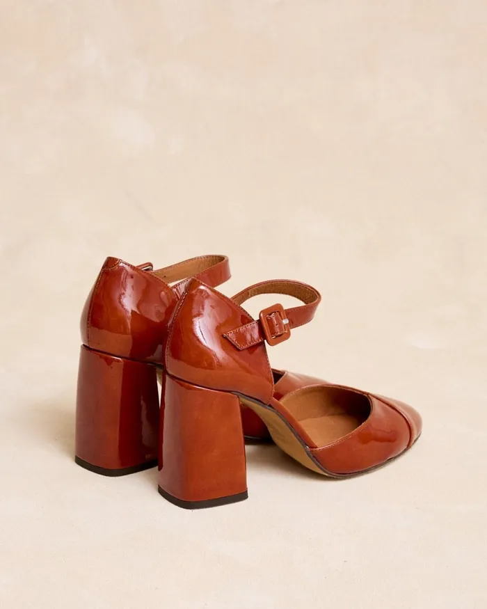 Polin Et Moi Seripia Heel Shoe Brown Women Heels Polin Et Moi Seripia Heel Shoe Brown Women Heels