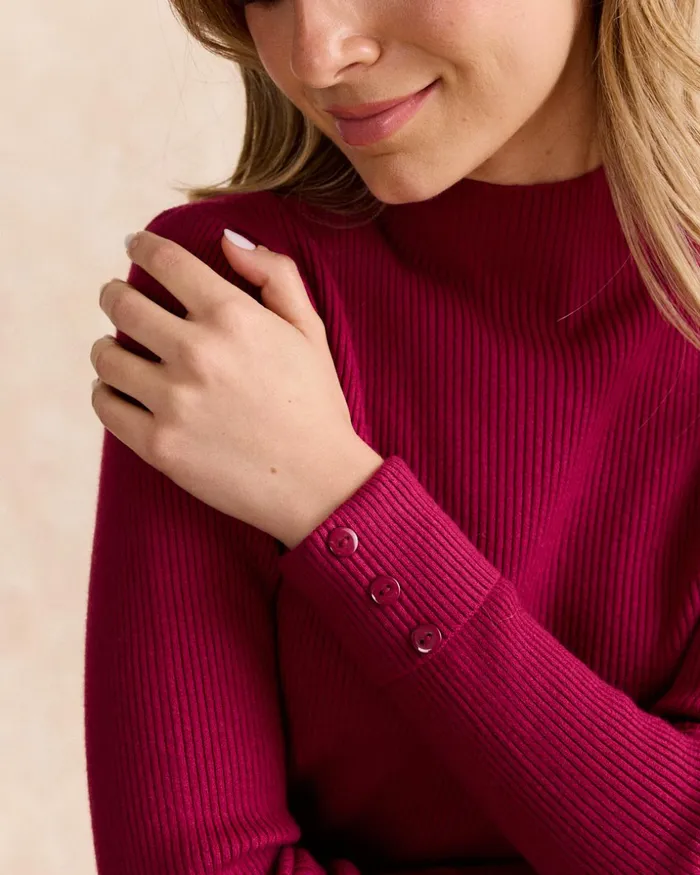 Polin Et Moi Sweater Fino Alexia Cherry Women Cardigans And Sweaters Polin Et Moi Sweater Fino Alexia Cherry Women Cardigans And Sweaters