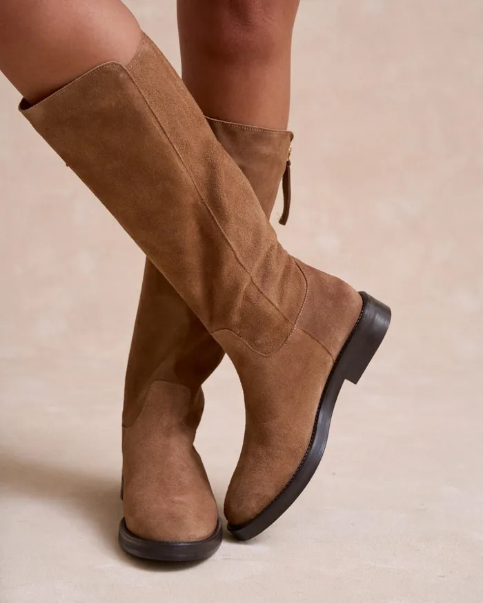 Polin Et Moi Terpola Flat Boot Taupe Women Boots Polin Et Moi Terpola Flat Boot Taupe Women Boots