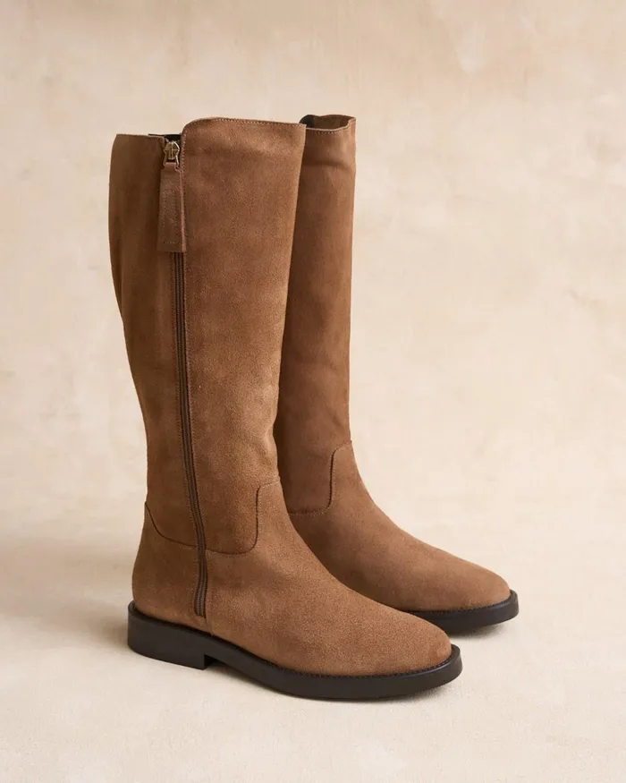 Polin Et Moi Terpola Flat Boot Taupe Women Boots Polin Et Moi Terpola Flat Boot Taupe Women Boots