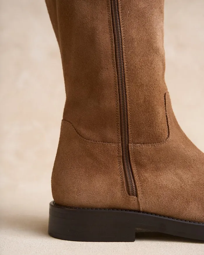 Polin Et Moi Terpola Flat Boot Taupe Women Boots Polin Et Moi Terpola Flat Boot Taupe Women Boots