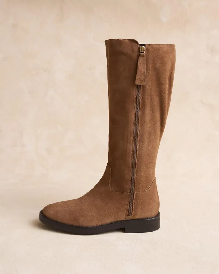 Polin Et Moi Terpola Flat Boot Taupe Women Boots Polin Et Moi Terpola Flat Boot Taupe Women Boots