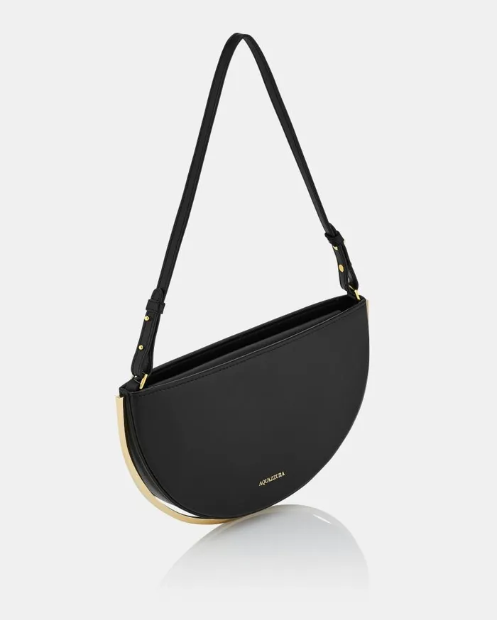 Purist Mini Pouch Black Women Aquazzura Mini Bags