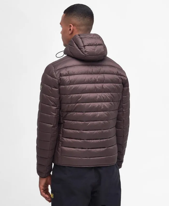 Racer Ouston Quilted Jacket Black Men Barbour Quilted Jackets