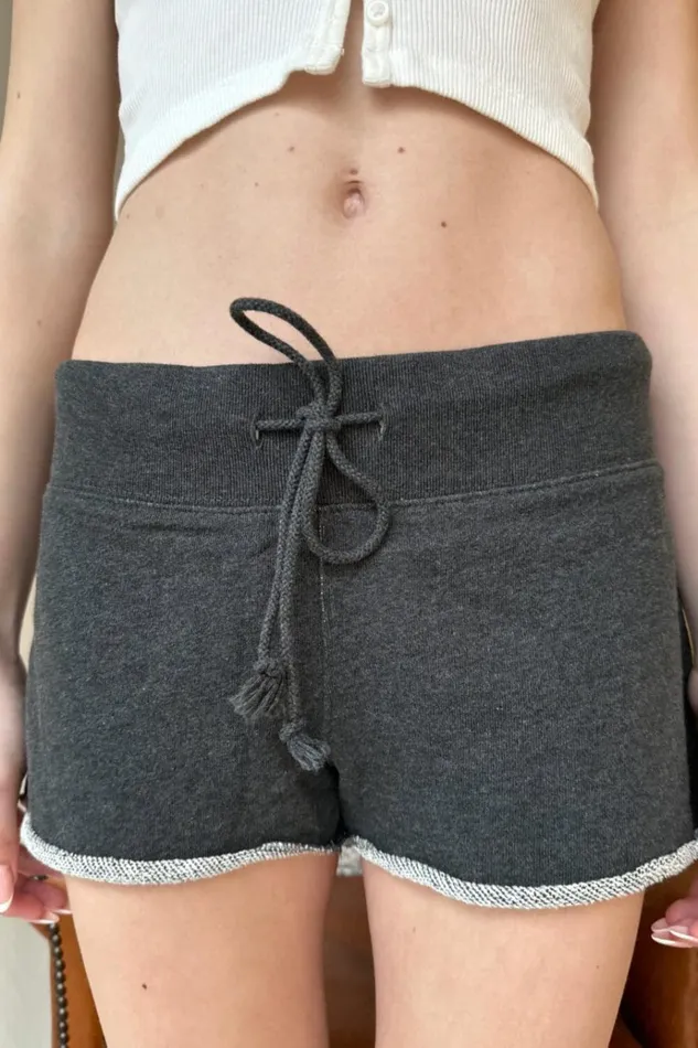 Rainey Sweatshorts Charcoal Grey Women Brandy Melville Bottoms
