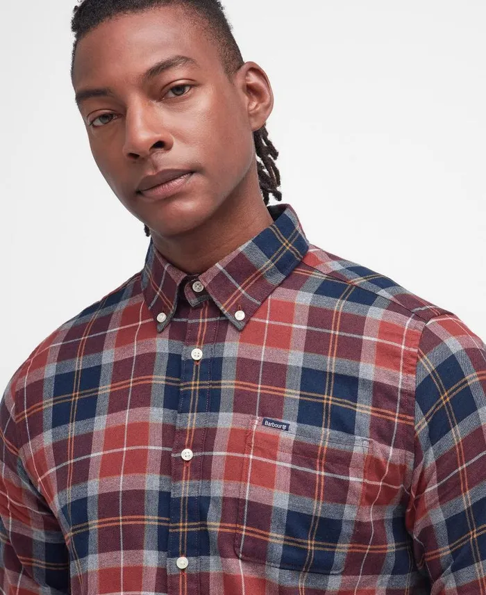 Rasay Tailored Shirt Brackencroft Tartan Men Barbour Shirts