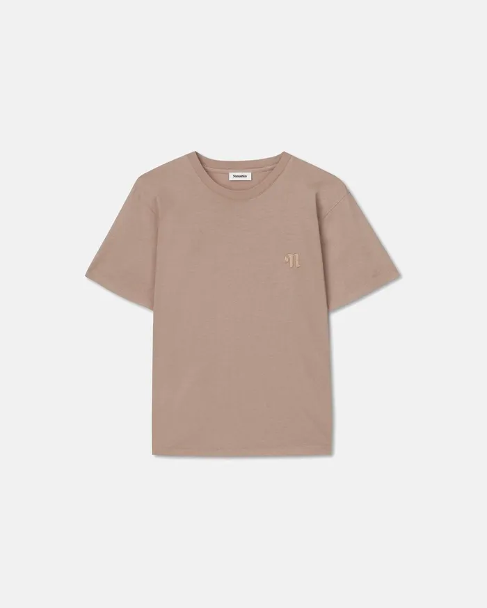 Reece Organically Grown Cotton TShirt Nut WomenMen Nanushka Tops