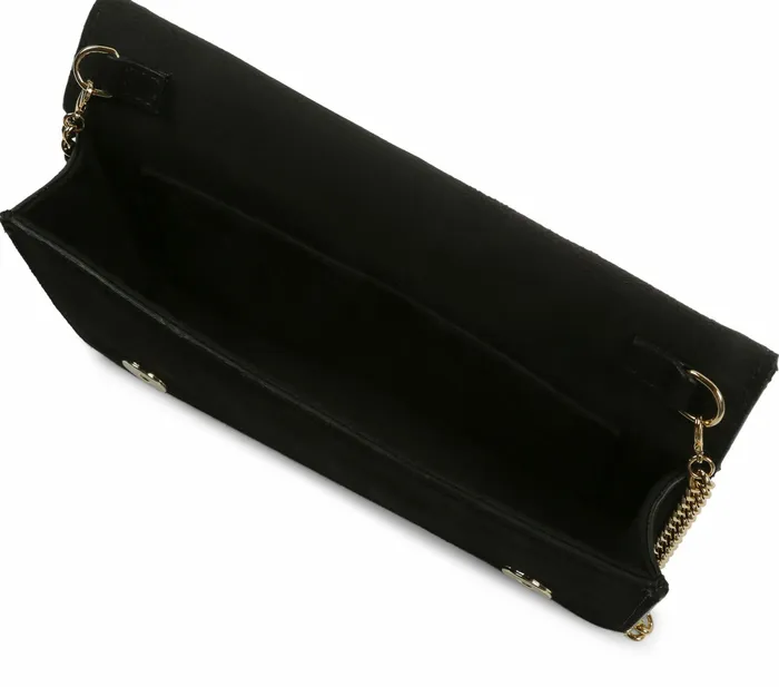 Repetto Womens Crossbody Bags Crmonie Clutch Black On Sale