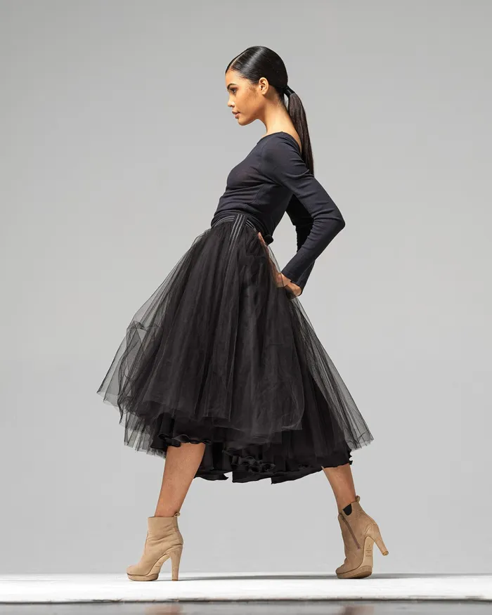 Repetto Womens Dresses and Skirts Ballerine LongLenght Tutu Skirt Black On Sale