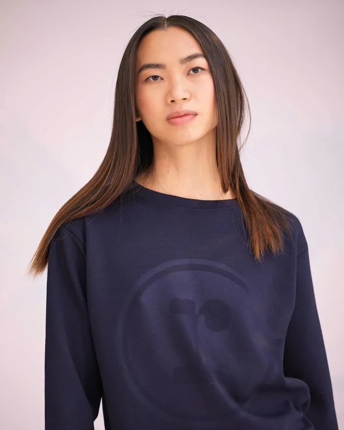 Repetto Womens Knit and Sweats 034R034 Sweater Navy Blue