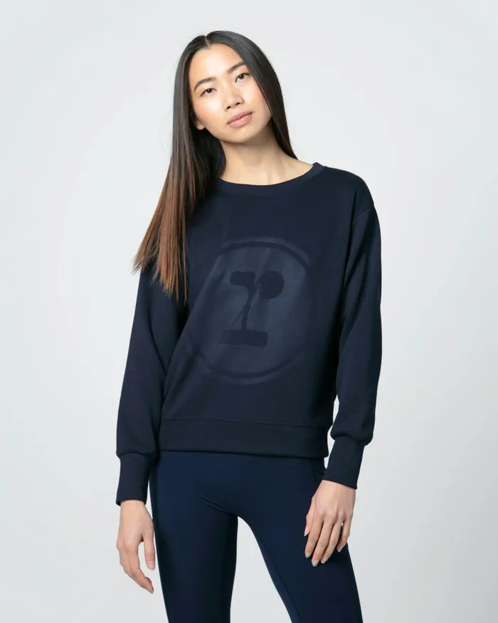 Repetto Womens Knit and Sweats 034R034 Sweater Navy Blue