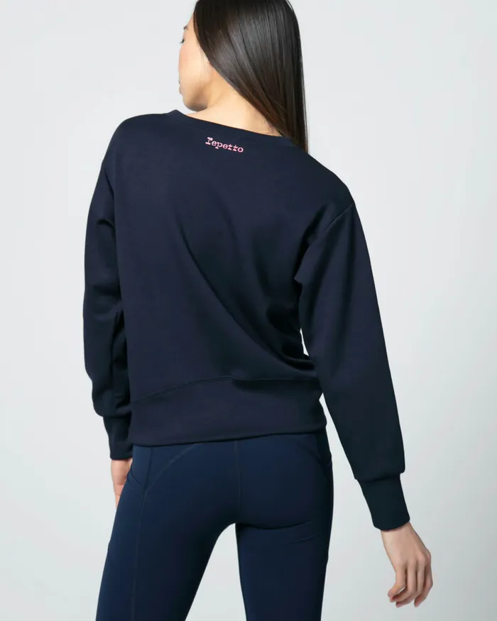Repetto Womens Knit and Sweats 034R034 Sweater Navy Blue