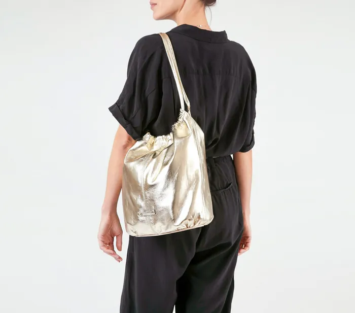 Repetto Womens Shoulder Bags Ballerine Bag Light Gold Gift 4 You