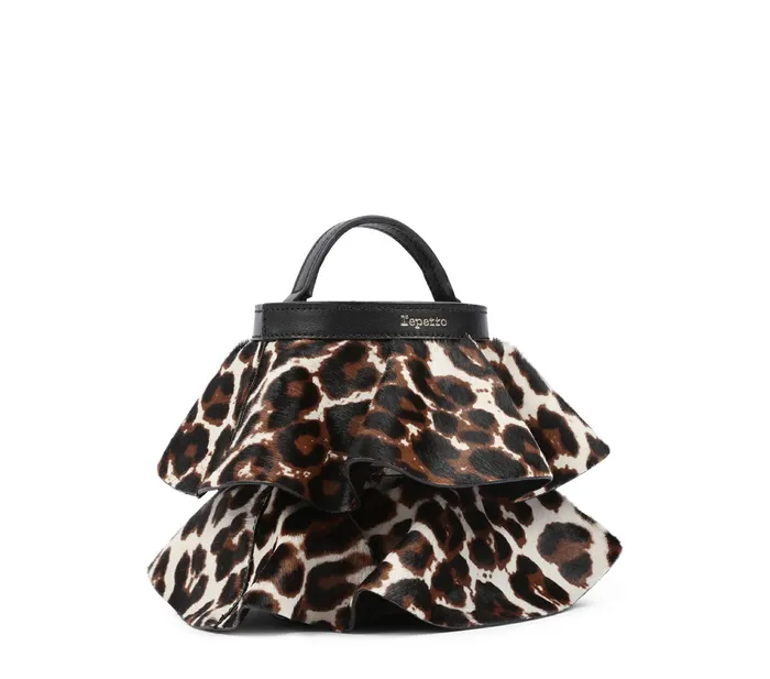 Repetto Womens Shoulder Bags Mini Envole Bag Black And White Gift 4 You