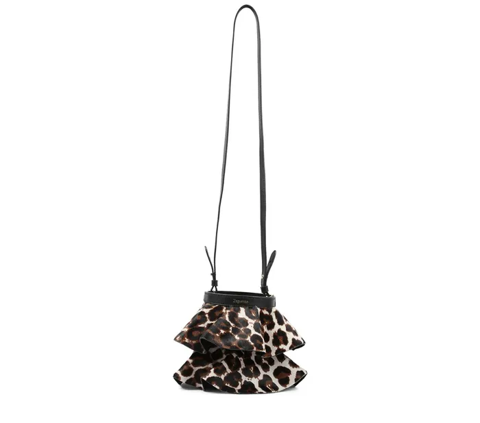 Repetto Womens Shoulder Bags Mini Envole Bag Black And White Gift 4 You