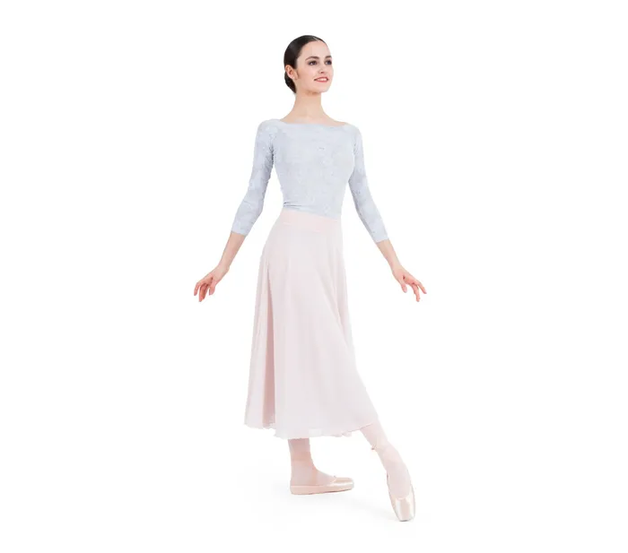 Repetto Womens Tops Long Sleeves Top In Lace Pearl Grey