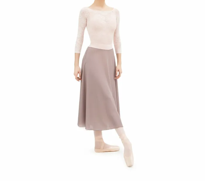 Repetto Womens Tops Long Sleeves Top In Rosette Lace Petal Pink