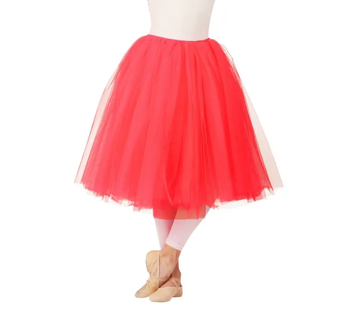 Repetto Womens Tutus and Skirts Long Tulle Skirt Pink Fruit