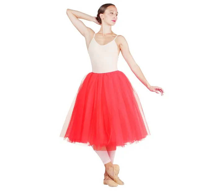 Repetto Womens Tutus and Skirts Long Tulle Skirt Pink Fruit