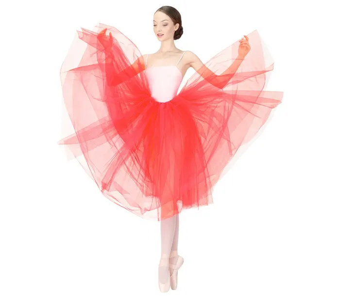 Repetto Womens Tutus and Skirts Long Tulle Skirt Pink Fruit
