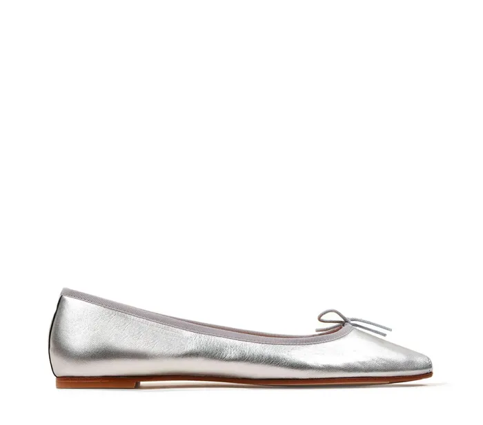Repetto Womens Wedding Shoes Paula Ballerinas Silver Popular