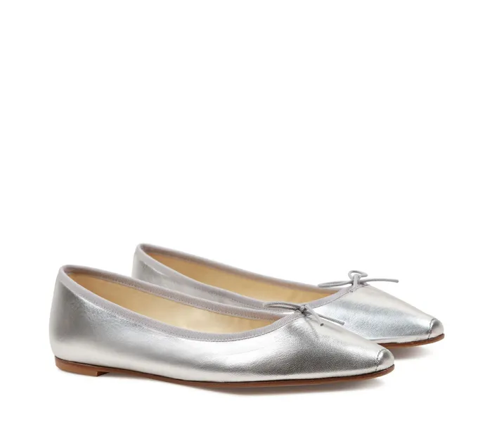 Repetto Womens Wedding Shoes Paula Ballerinas Silver Popular