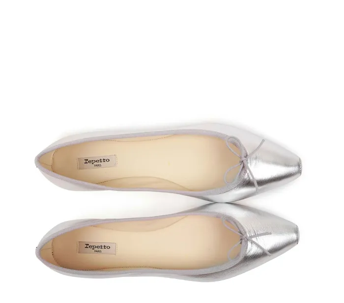 Repetto Womens Wedding Shoes Paula Ballerinas Silver Popular