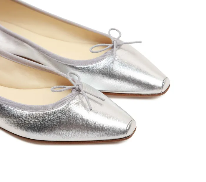 Repetto Womens Wedding Shoes Paula Ballerinas Silver Popular