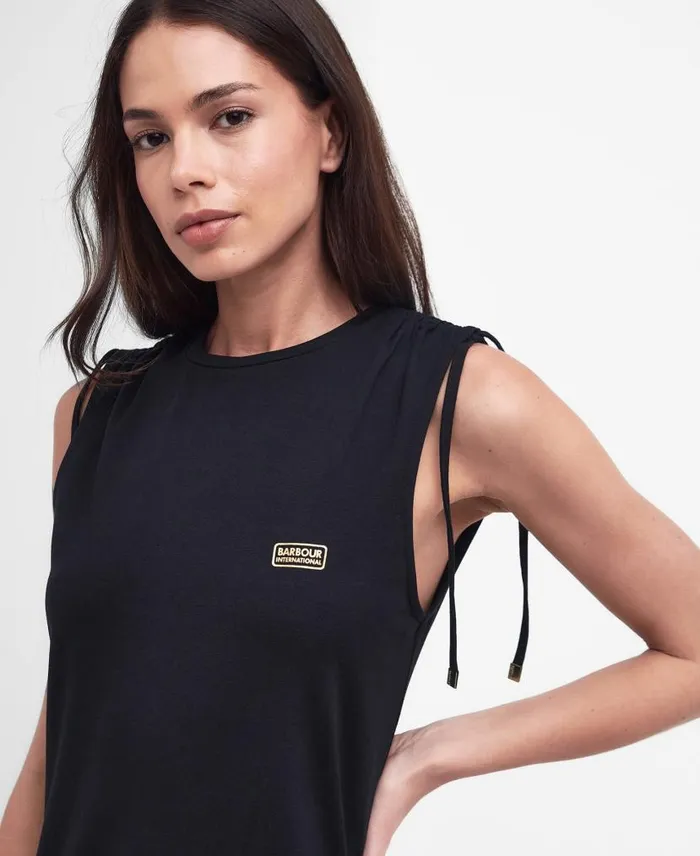 Retton Midi Dress Oat Women Barbour Dresses and Skirts