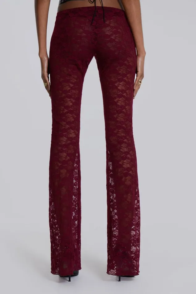 Riva Lace Hooded Coord Set Red Women Jaded London Trousers