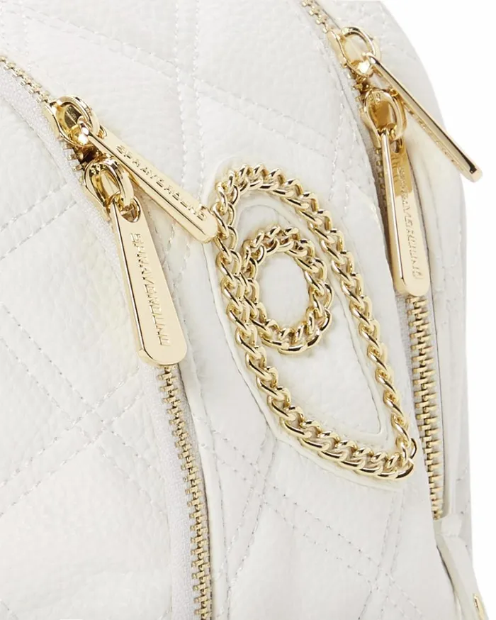 RIVIERA LE BLANC GOLD CHAIN SHARK SAVAGE BACKPACK Bags SPRAYGROUND