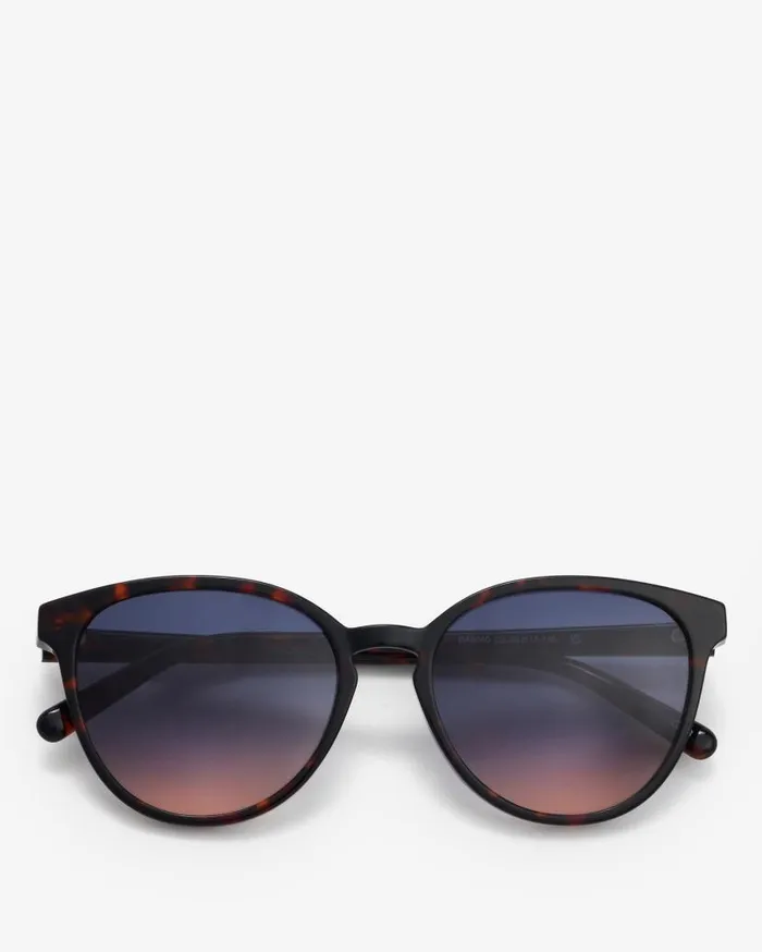 Round Cat Eye Sunglasses Tort Women Barbour Sunglasses