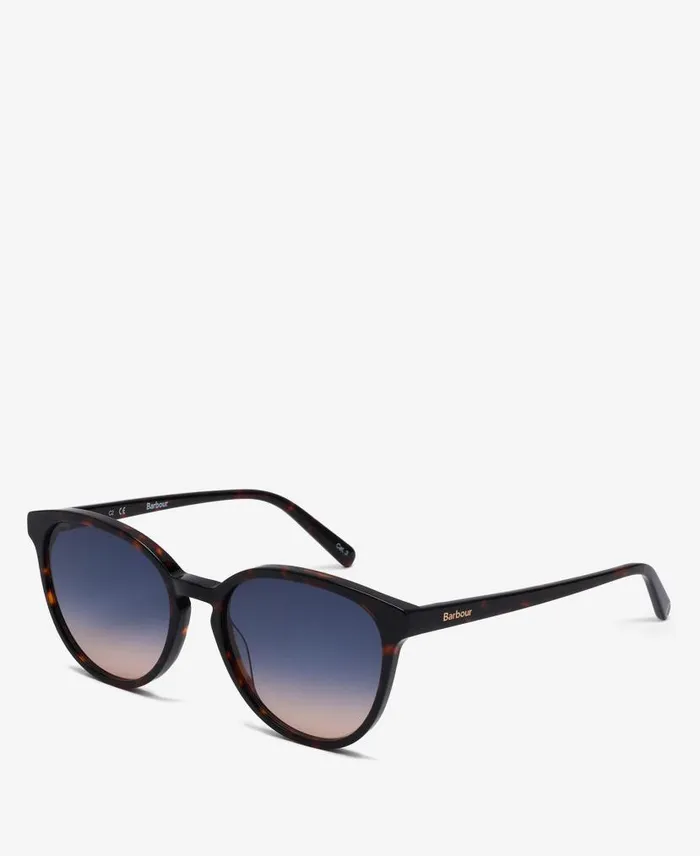 Round Cat Eye Sunglasses Tort Women Barbour Sunglasses