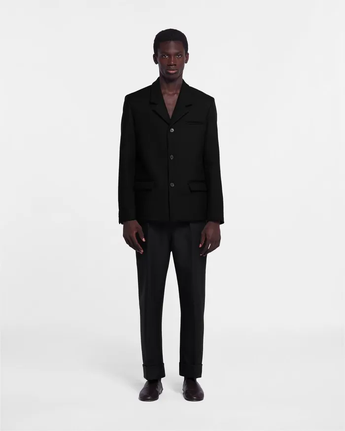 Rox Double Suiting Blazer Black MenWomen Nanushka Tailoring